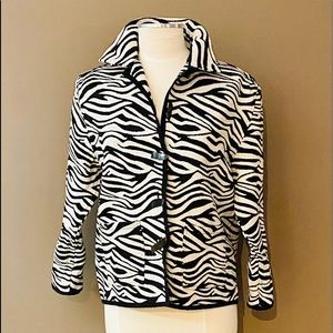 BELLESSA Cotton Animal Print Blazer, Size L